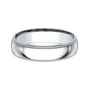 Milgrain Standard Comfort Fit Ring
