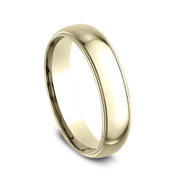 Milgrain Standard Comfort Fit Ring