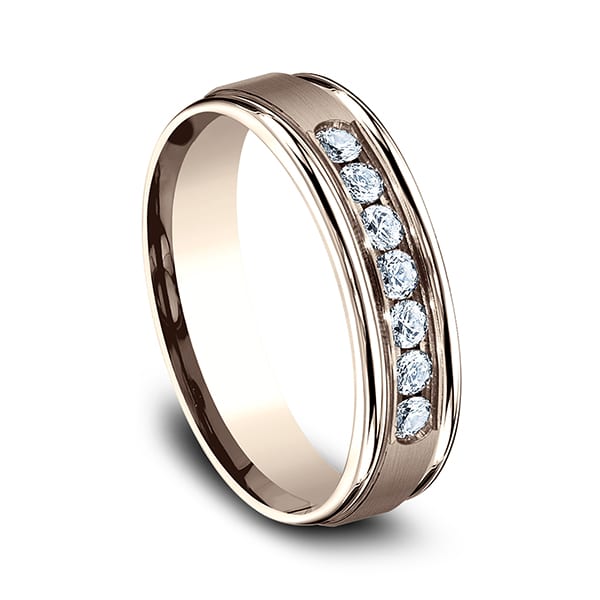Comfort-Fit Diamond Wedding Ring