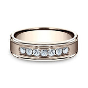 Comfort-Fit Diamond Wedding Ring