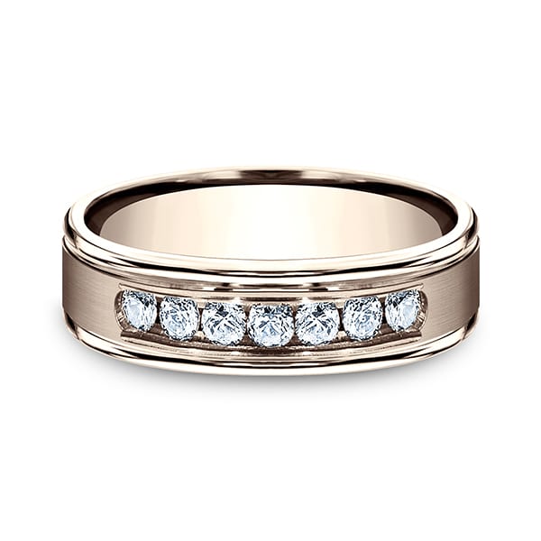 Comfort-Fit Diamond Wedding Ring