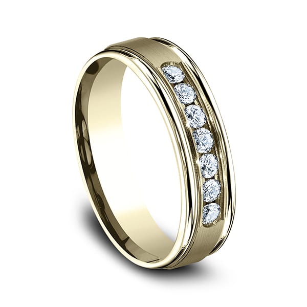 Comfort-Fit Diamond Wedding Ring