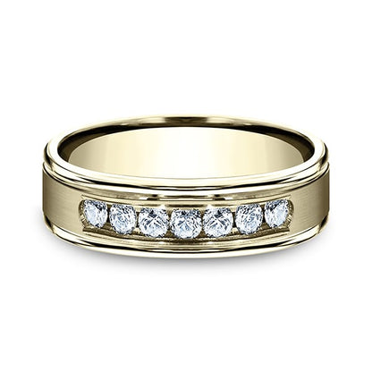 Comfort-Fit Diamond Wedding Ring