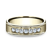 Comfort-Fit Diamond Wedding Ring
