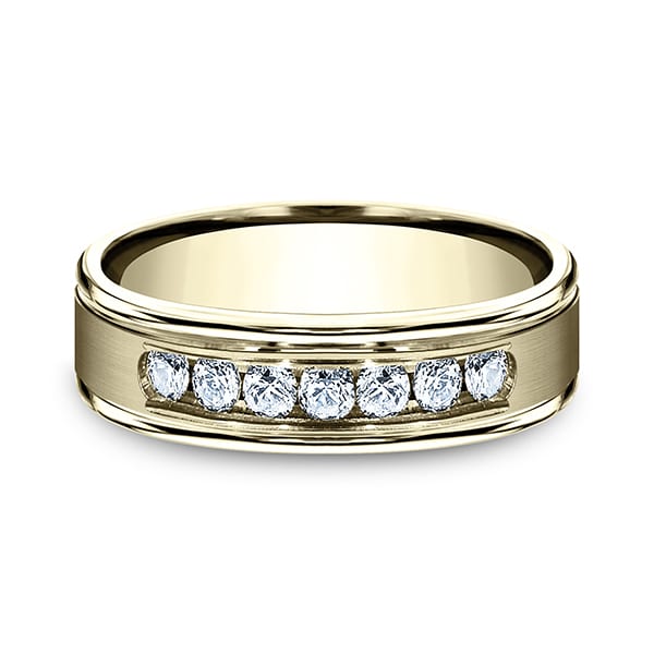 Comfort-Fit Diamond Wedding Ring
