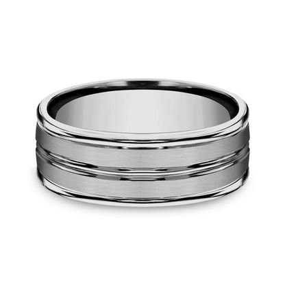 Tungsten Comfort-Fit Design Wedding Band