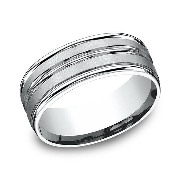 Comfort-Fit Design Wedding Band