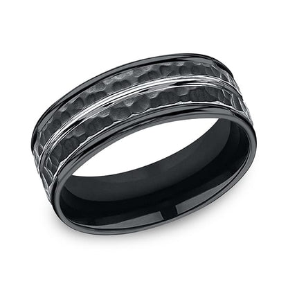 Cobalt Comfort-Fit Design Wedding Band