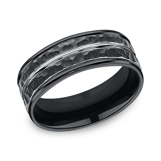 Cobalt Comfort-Fit Design Wedding Band