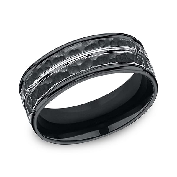Cobalt Comfort-Fit Design Wedding Band