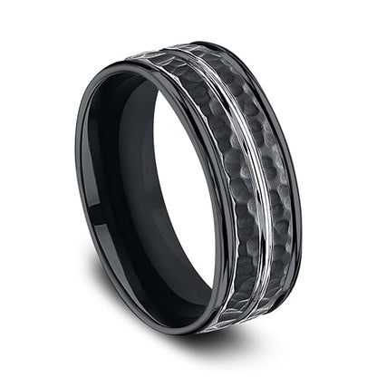 Cobalt Comfort-Fit Design Wedding Band