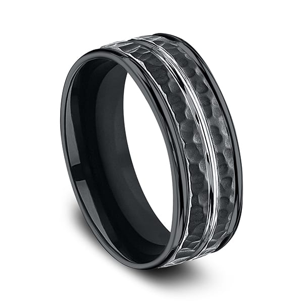 Cobalt Comfort-Fit Design Wedding Band