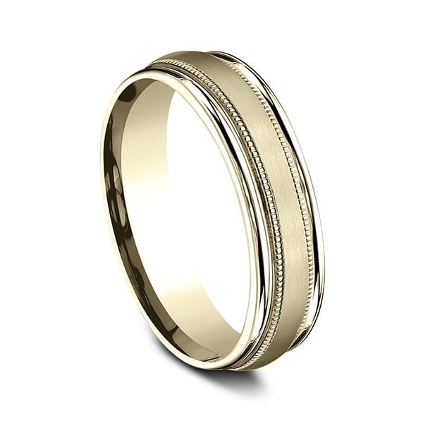 Comfort-Fit Design Wedding Band