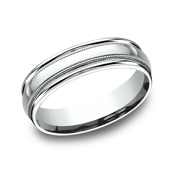 Comfort-Fit Design Wedding Band