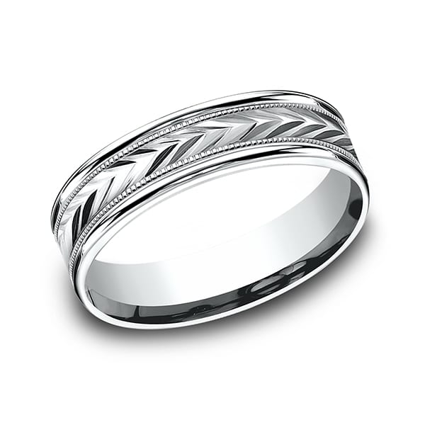 Comfort-Fit Design Wedding Band