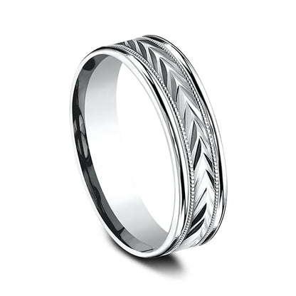 Comfort-Fit Design Wedding Band