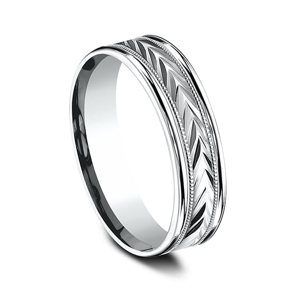 Comfort-Fit Design Wedding Band