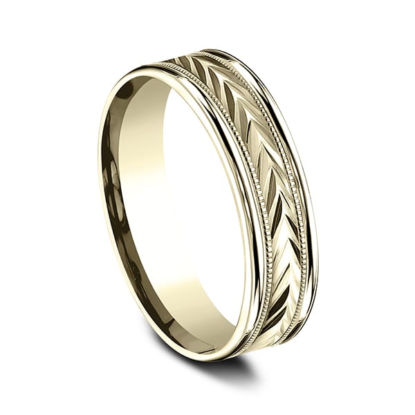 Comfort-Fit Design Wedding Band