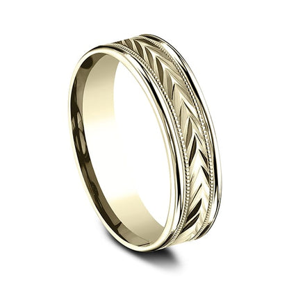Comfort-Fit Design Wedding Band