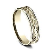 Comfort-Fit Design Wedding Band