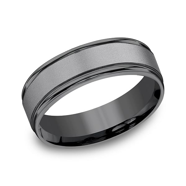 Tantalum Comfort-fit Design Wedding Band