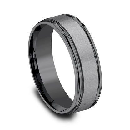 Tantalum Comfort-fit Design Wedding Band