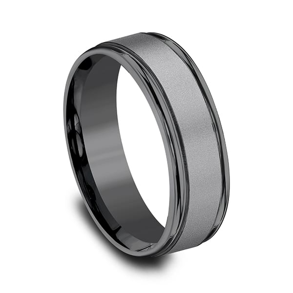 Tantalum Comfort-fit Design Wedding Band