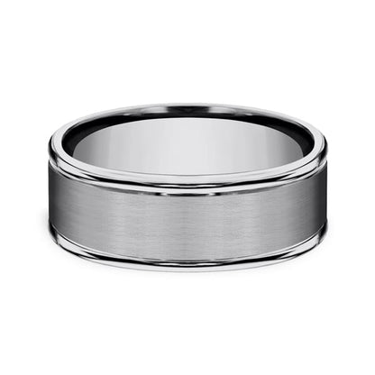 Tungsten Comfort-Fit Design Wedding Band