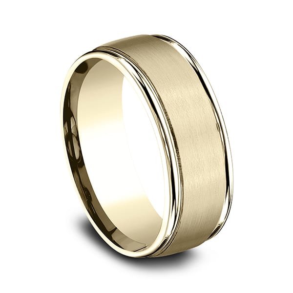 Comfort-Fit Design Wedding Band