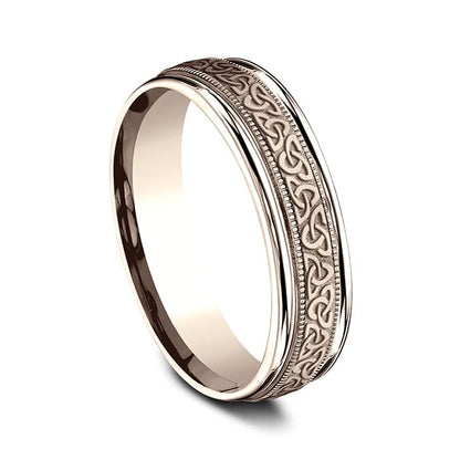 Comfort-Fit Design Wedding Band