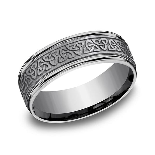 Tantalum Comfort-fit Design Wedding Band