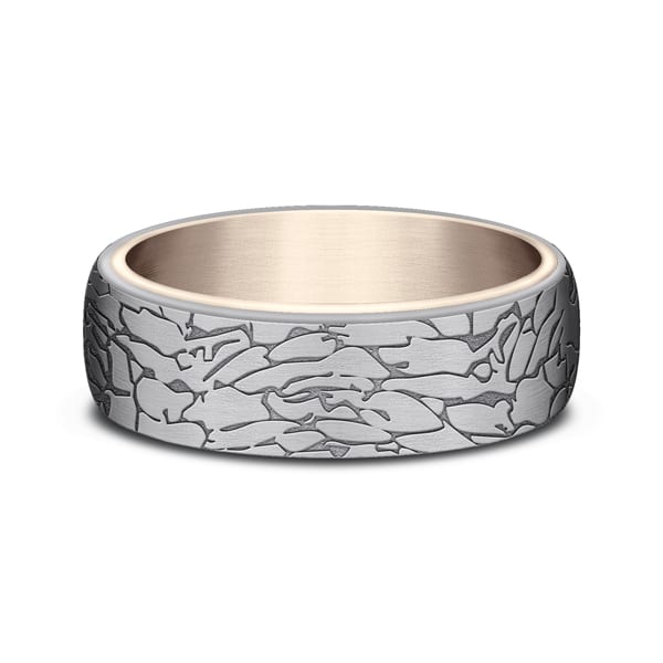 Ammara Stone Comfort-fit Design Wedding Ring