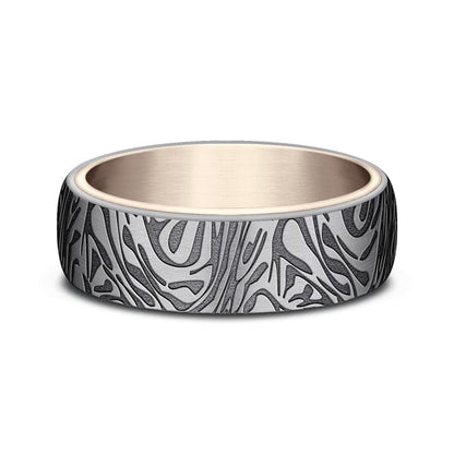 Ammara Stone Comfort-fit Design Wedding Ring
